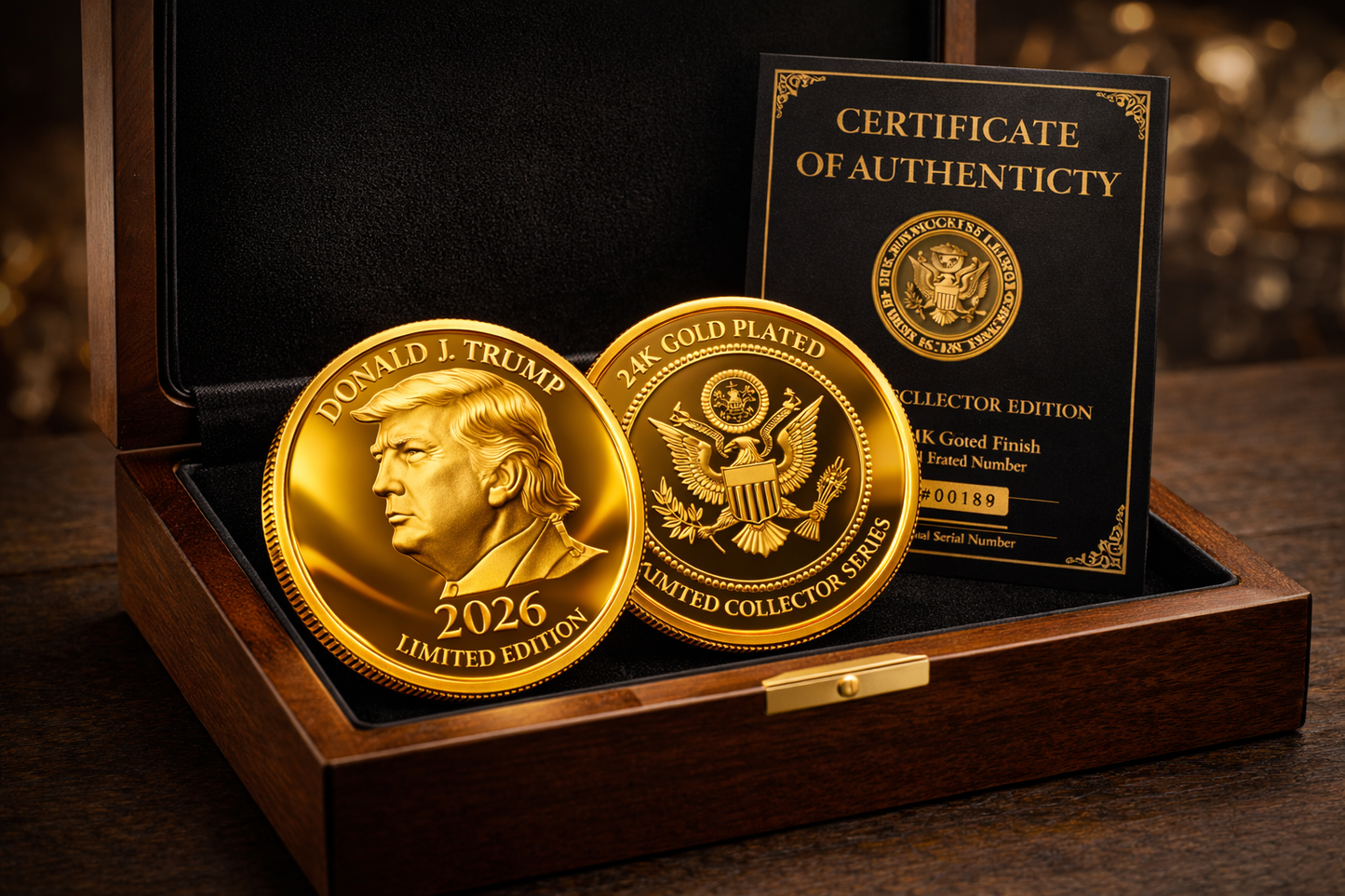 Trump 2026 Gold Coin
