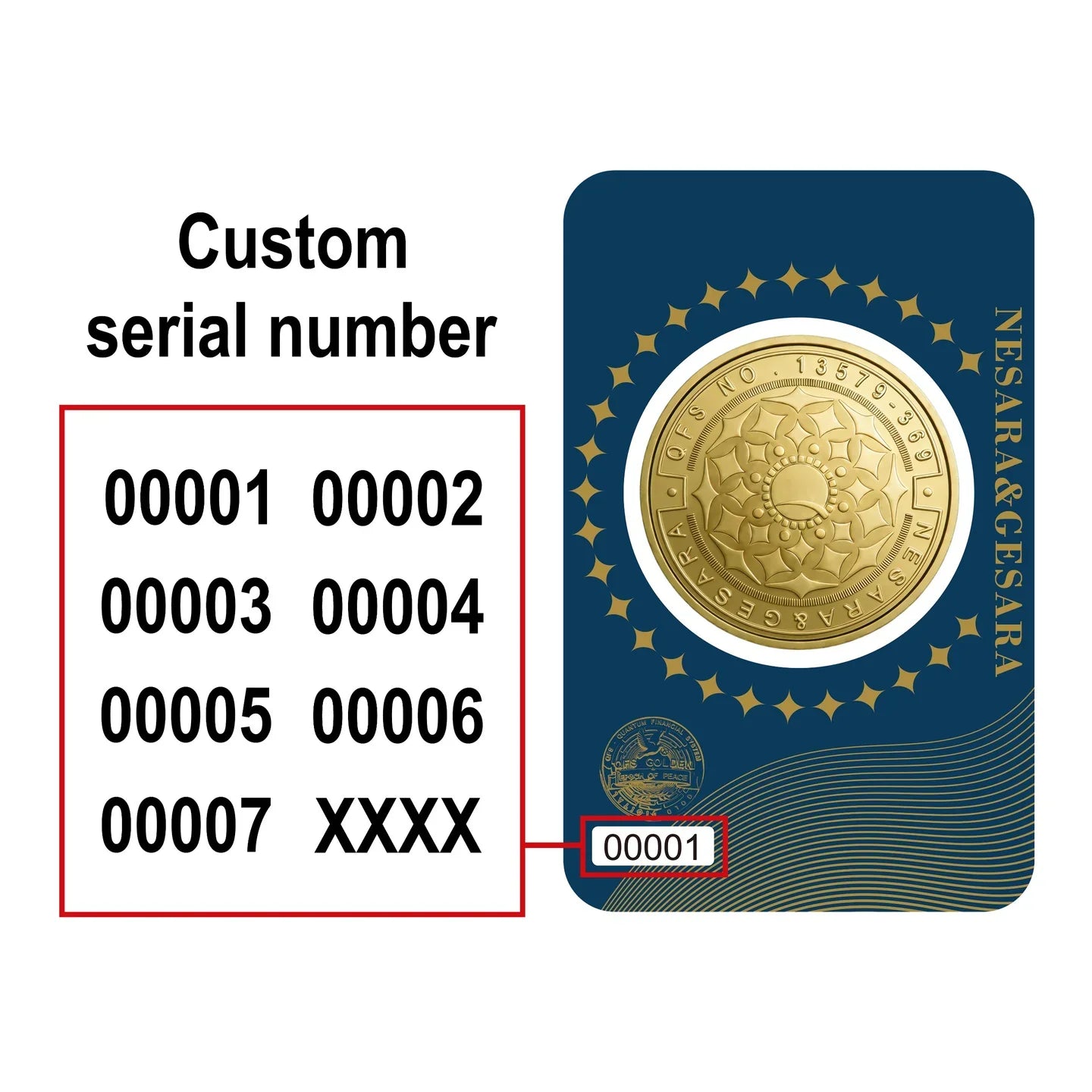 Nesara Gesara QFS Gold Coin