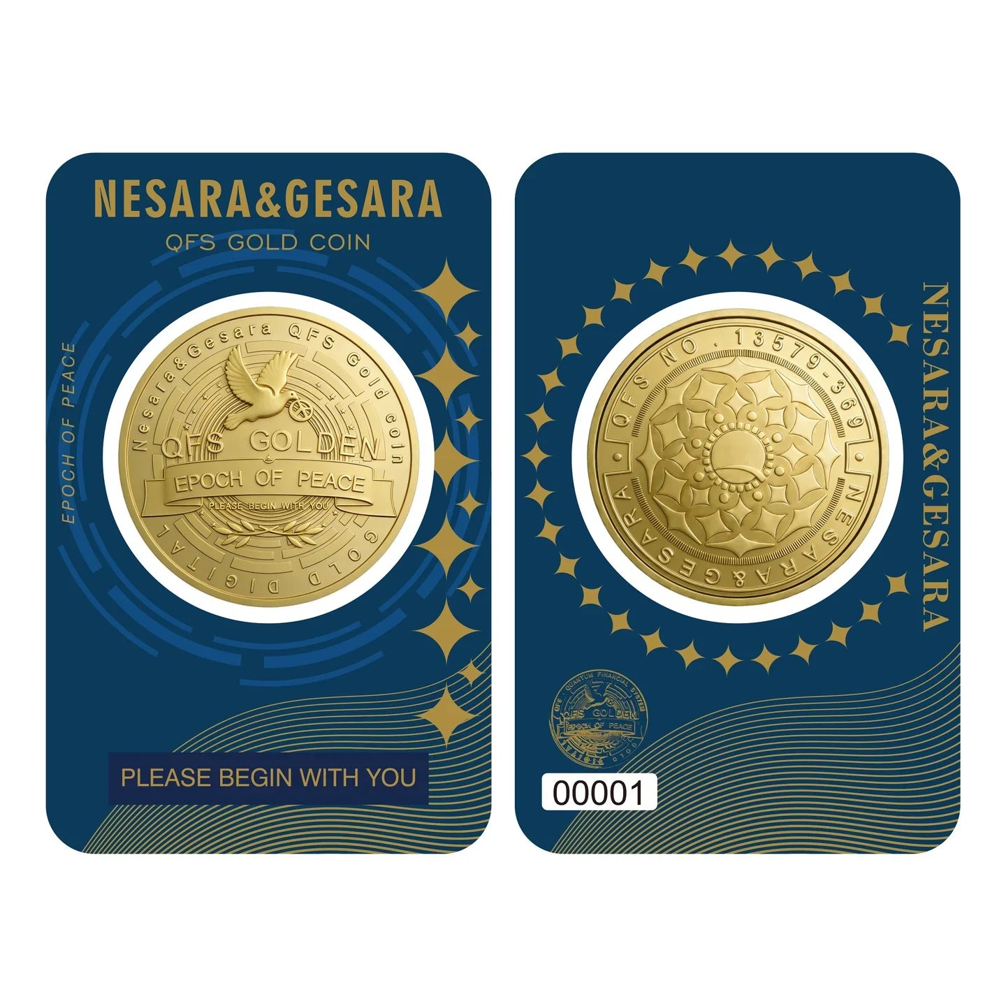 Nesara Gesara QFS Gold Coin